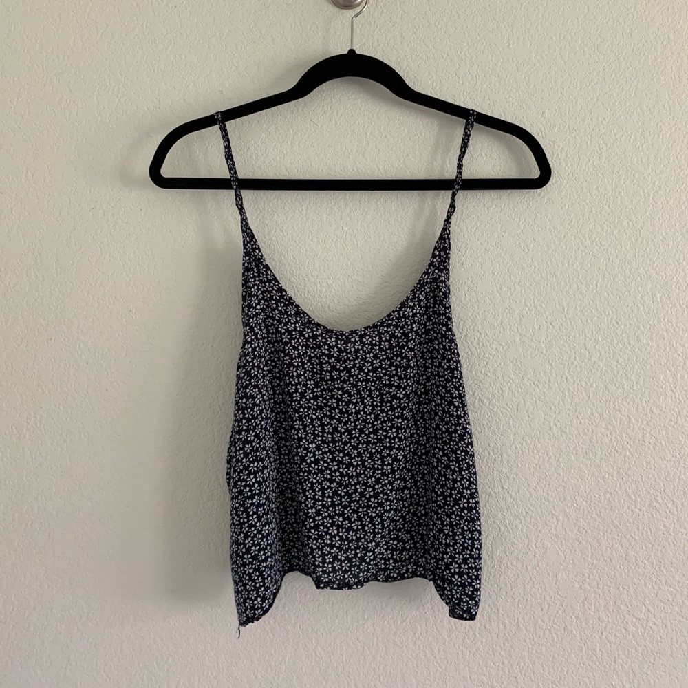 BRANDY MELVILLE- Navy Floral Tank